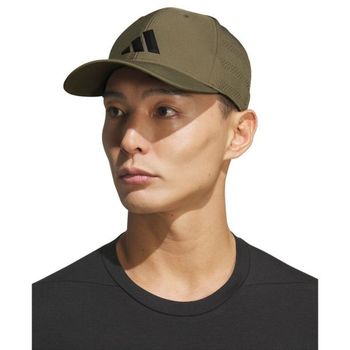 [해외] 아디다스 맨즈 게임 데이 스트레치 핏 햇 캡 모자 올리브 Strata 그린 11395026