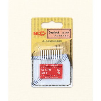 퀼트스타 NCC 가정용 미싱바늘 오버록용_12호 (71728)