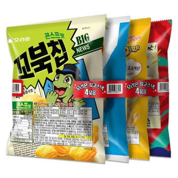 오리온 최고스낵 4번들 포카칩+오감자+꼬북칩+썬칩