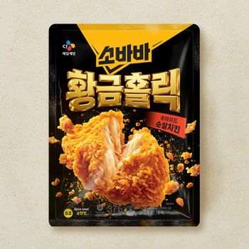 CJ 고메 소바바 황금홀릭 후라이드 순살치킨 375g