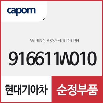 리어 도어 우측 와이어링 (916611W010) 프라이드
