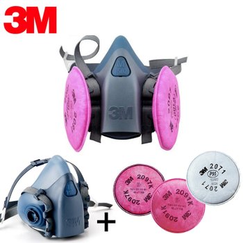 3M 반면형 방독면 7502(중형)+필터 2091K특급(2개입)