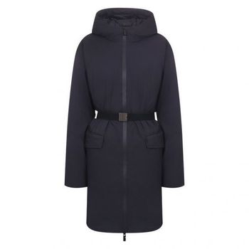 버버리 여성 미드 렝스 후드 나일론 코트 블랙 8110306 149969970