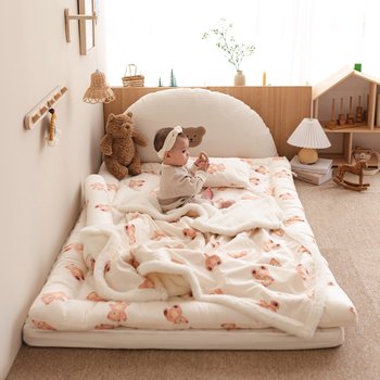 프리미엄 모달 아기 겨울토퍼이불세트 (요토퍼+다우니퍼블랭킷L+솜베개)