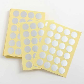 컬러 228GLI53 스티커 60매세트(실버) 라벨테이프 설문조사스티커