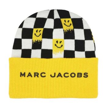 [해외] Little 마크 제이콥스 키즈 Smiley 체크 패턴 Beanie Size T1 W60350-566 231465