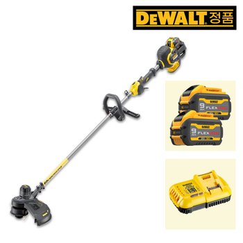 디월트 DCM571X2 60Vmax 3.0Ah x2팩 플렉스볼트 BL 충전 예초기 줄날 & 삼도날