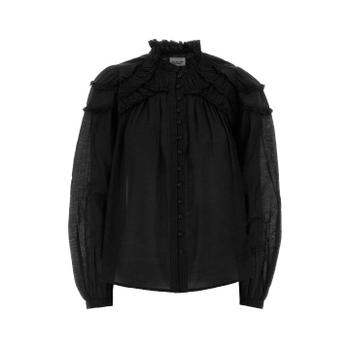 ISABEL MARANT ETOILE Black cotton blend Christa shirt HT0681FBB3J04E 01BK TP870863366