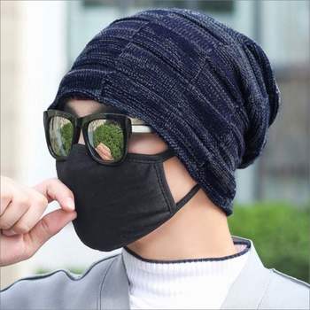 남자 HVP780T7 융털비니 겨울 방한자 니트 털자 기