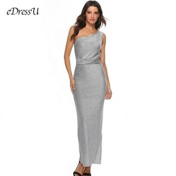 실버 SCEP2636 드레스 이브닝 원 이는 숄더 반짝 여성원피스