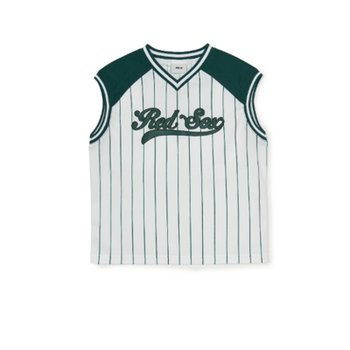 MLB 키즈 바시티 스포티브 스트라이프 슬리브리스 A5 7ATKV0153 43PGS