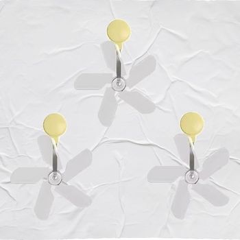 소형 공기 순환팬 360도 회전 무동력 에어컨 실내 팬