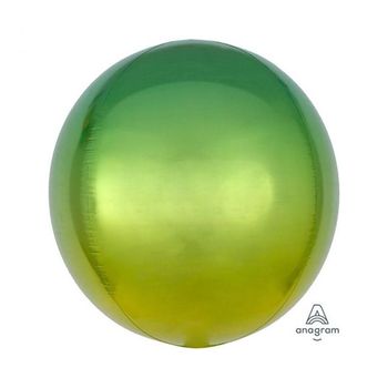 PWM - DK 오브옹브레은박풍선(옐로우그린) 생일 풍선