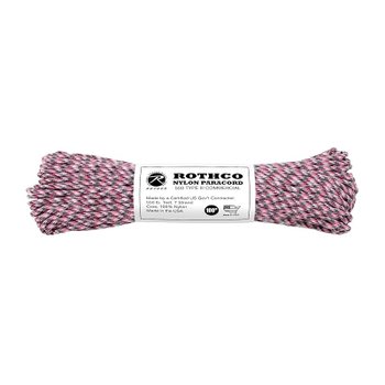 [해외] ROTHCO 로스코 나일론 파라코드 30m 100ft PINK CAMO 154