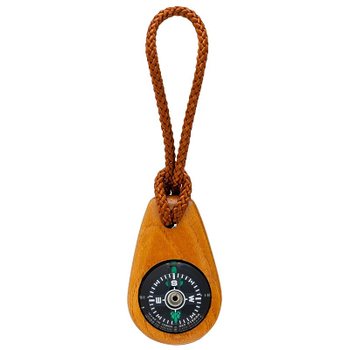 [해외] YCM 방위 자석 포켓 나침반 나무 케야키 소형 기름 W-3C