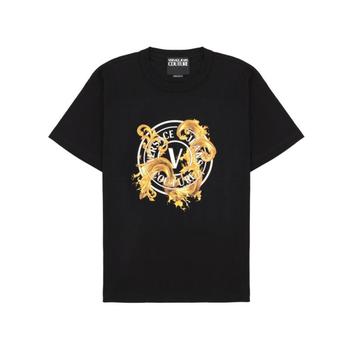 [해외] 26SS 베르사체 반팔 티셔츠 80GAHE01 CJ00EG89 BLACK