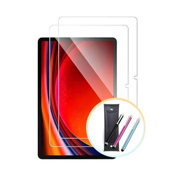 갤럭시탭S2 9.7 강화유리 필름 2매+심플펜 펜파우치 보호필름 액정보호 전면 액정