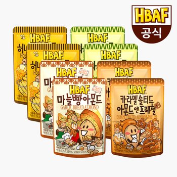 (주)길림양행 [본사직영] 시즈닝  아몬드 40g 8봉 세트(허2/와2/마2/카2)
