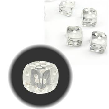 [오늘출발] 미니 투명 육면체 주사위 보드 게임 아크릴 다이스 룰렛 롤렛 돌리기 놀이 뽑기 수학 학습 교구