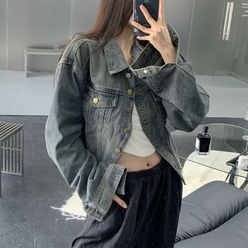 MARIO보브드 오버핏 레트로 데님 자켓 240901 HN034_P371973744