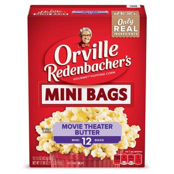 [해외] 미국직구 Orville Redenbacher`s 오빌렌덴바커 무비씨어터 버터 팝콘 미니 43g 12입