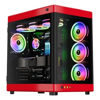 겜디아스 NESO P1 미들타워 케이스 블랙레드 한미마이크로닉스