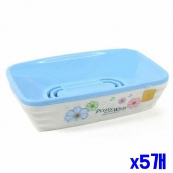 오픈형 BHZC7980 물빠짐 비누받침대-색상랜덤 x5개