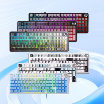 [해외] AULA 독거미 F99 Pro 무선 게이밍 기계식 키보드 PBT키캡 RGB 라이트 8000mAh