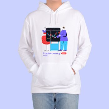 ATOGATO 가상화폐 비트코인 블록체인 맞춤 후드티