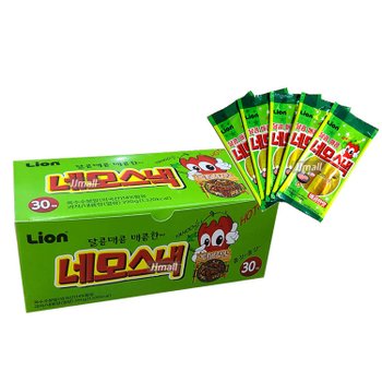 네모스낵 매콤한맛 1통 30개 쫀드기 과자 스낵 간식 술안주 주전부리 캠핑 매콤달콤