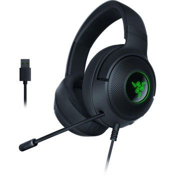 [해외] Razer Kraken V3 X USB : - Triforce 40mm - - 7.1 - RGB - 유선 게이밍 헤드셋 경량 구조
