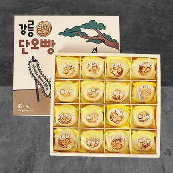 강릉단오빵 선물세트 16개입x3 종이가방포함