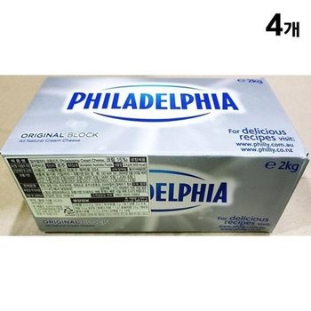 [JHQ88R8S_52EC]크림치즈(필라델피아 필라델피아 2k) X4