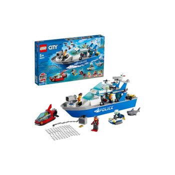 [해외] 레고(LEGO) 시티 경찰 순찰 보트 60277 장난감 블록 선물 5세 이상 남자아이 여자아이