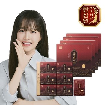 농협홍삼 한삼인 홍기천 6년근 진세노이드 골드 50ml 30포 4개 +쇼핑백