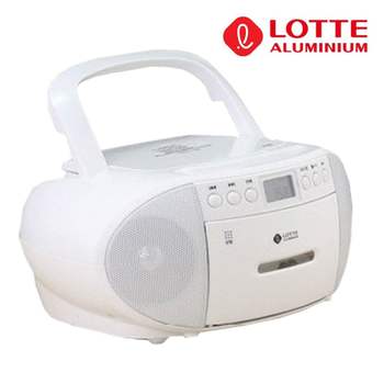 롯데핑키880화이트 QX54QR87 MP3 카셋트플레이어 CD 라디오