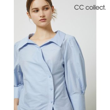 [CC콜렉트] 언밸런스 페플럼 블라우스 SB_C243PSC022