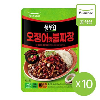 풀무원 오징어맛불짜장 덮밥소스 180gX10개
