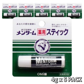 [해외] 일본 Omi Menturm 오미 멘텀 메디컬 립밤 멘솔 4g 5개입