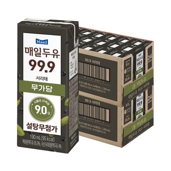 [S]매일두유 99.9 서리태 두유 190ML 48팩