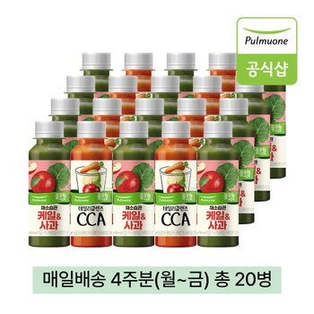 풀무원녹즙 매일배송 케일사과XCCA 데일리프로그램 4주분(월-금) 총20병