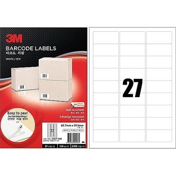 3M)바코드용라벨(21327 100매)_22741976