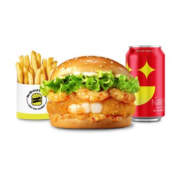 NBB 어메이징 감바스 새우 버거세트