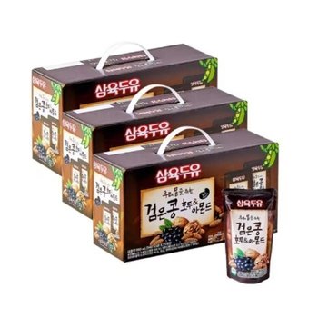 삼육두유 검은콩호두아몬드 190ml 파우치 45입 아이들간식