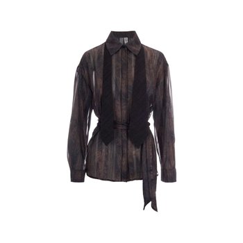 [해외] [리우조]  긴팔 셔츠 FW26 UF6125 T3260 L9146 7460200