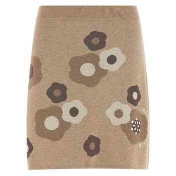 하나 다츠 엠브로이더드 미니 스커트 베이지 S 151059649