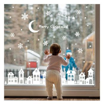 스티커 GG32MY35 던스티커 눈내리는 마을 B1HI-6004L