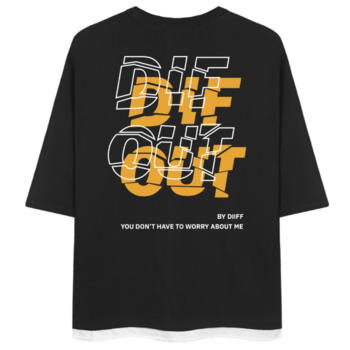 [오늘출발/에센셜] 실론아웃 레이어드 오버핏 트임 7부티 DRV_0038 (4Color)