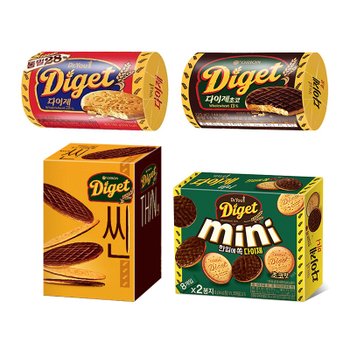 무료배송 오리온 다이제 4종 모음전 다이제 초코 씬 미니 / 초코칩쿠키 비스킷 과자