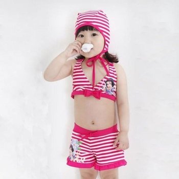 수영복 비키니 래쉬가드 모노키니 비치웨어 바캉스 프린세스 여아 세트 팬츠 3P
